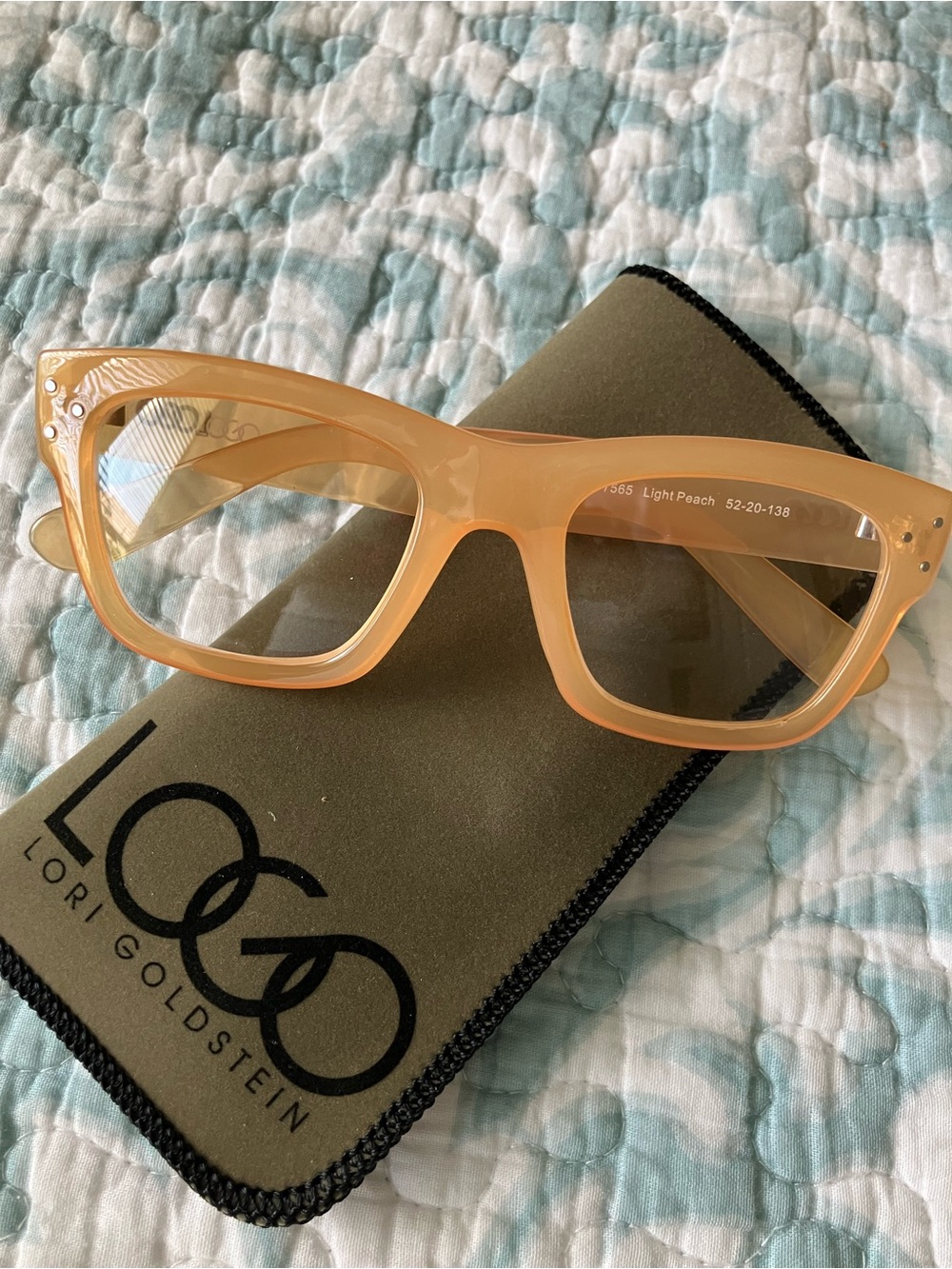 Lori Goldstein Light Peach non prescription Glasses